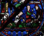 Les changeurs dans les vitraux de la cathédrale de Chartres