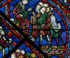 Le mensonge des frères de Joseph. Vitrail de la cathédrale de Chartres