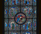 vitrail de saint Lubin de la cathédrale de Chartres