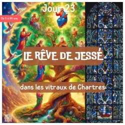 Le rêve de Jessé - vitrail de l’arbre de Jessé de la cathédrale de Chartres