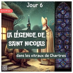 La Légende de Saint Nicolas - vitrail de Saint Nicolas de la cathédrale de Chartres