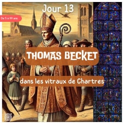 Thomas Becket - vitrail de saint Thomas Becket de la cathédrale de Chartres